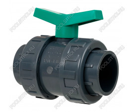 Кран ПВХ шаровый D63 Acon