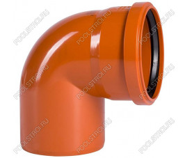 Отвод 87° НПВХ Aquaviva, d160 мм Отвод 87° НПВХ Aquaviva, d160 мм