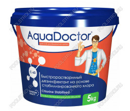 Дезинфектант на основе хлора быстрого действия AquaDoctor C-60 5 кг Дезинфектант на основе хлора быстрого действия AquaDoctor C-60 5 кг