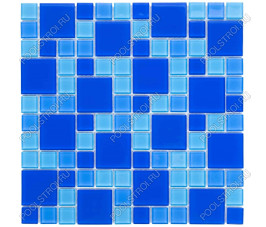 Мозаика для бассейна стеклянная Aquaviva Cristall Dark Blue DCM305 (23 мм - 48 мм) (УП.) Мозаика для бассейна стеклянная Aquaviva Cristall Dark Blue DCM305 (23 мм - 48 мм) (УП.)
