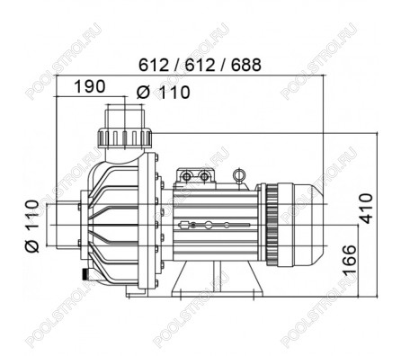 Насос BTP-4000B2 без префильтра 48-86м³/час(14-10м). 3ф/380В. 4.75/4 кВт
