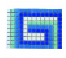 Фриз ЗигЗаг из стеклянной мозаики Aquaviva U-41